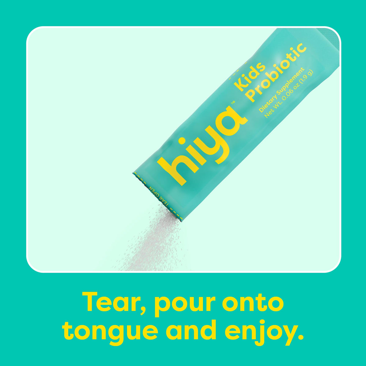 HIYA Kids Daily Probiotic for Gut & Immune Support, 20 Sticks