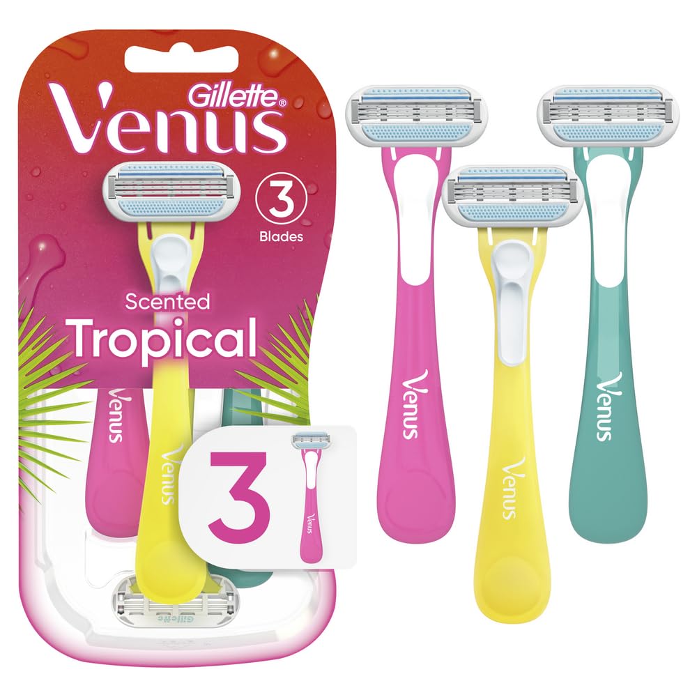 Buy now Gillette Venus Tropical Women's Disposable Razor, 3 Count at indiglob india