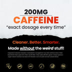 Caffeine Pills 200mg with 100mg L-Theanine & Coconut MCT Oil, 50 Softgels