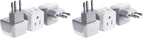 Buy now Ceptics Schuko Germany, France Plug Adapter, Dual Input - Ultra Compact Light Weight - Usa to Russia, South Korea Travel Adaptor Plug - Type E/F (3 Pack) at indiglob india