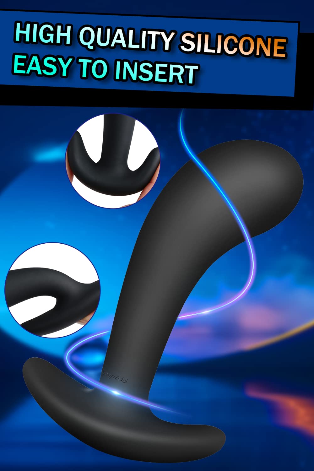 Butt Plug Trainer Kit for Comfortable Long-Term Wear, Pack of 3 Silicone Anal Plugs Training Set with Flared Base Prostate Sex Toys for Beginners Advanced Users