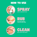Freeman Flirty Feet Instant Foot Peeling Spray, Foot Mask, 4 fl oz | Foot peel mask for summer, moisturizing and smooth dry, cracked heels, remove dead skin quickly, cruelty-free and vegan