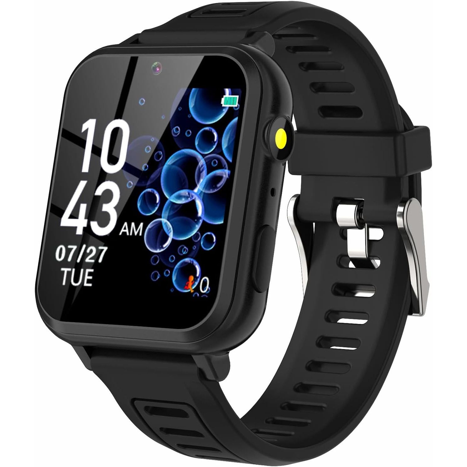 Buy now Smart Watch for Kids Gift for Girls Age 5-12, 1.54" Touch Screen Watch with HD Camera Video 39 Games Music Pedometer Flashlight Alarm Clock, Gifts for 7 8 9 10 Year Old Girls Boys Black at indiglob india