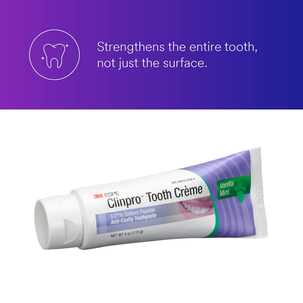 Buy now 3M Clinpro Tooth Creme 0.21% Sodium Fluoride Anti Cavity Toothpaste, Vanilla Mint at indiglob india