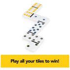 Buy now Spin Master Games, Mexican Train Dominoes Set in Aluminum Carry Case, Includes Colorful Trains for Fun-Filled Family Game Night, for Kids & Family, 2-8 Players, for Ages 8 & Up at indiglob india
