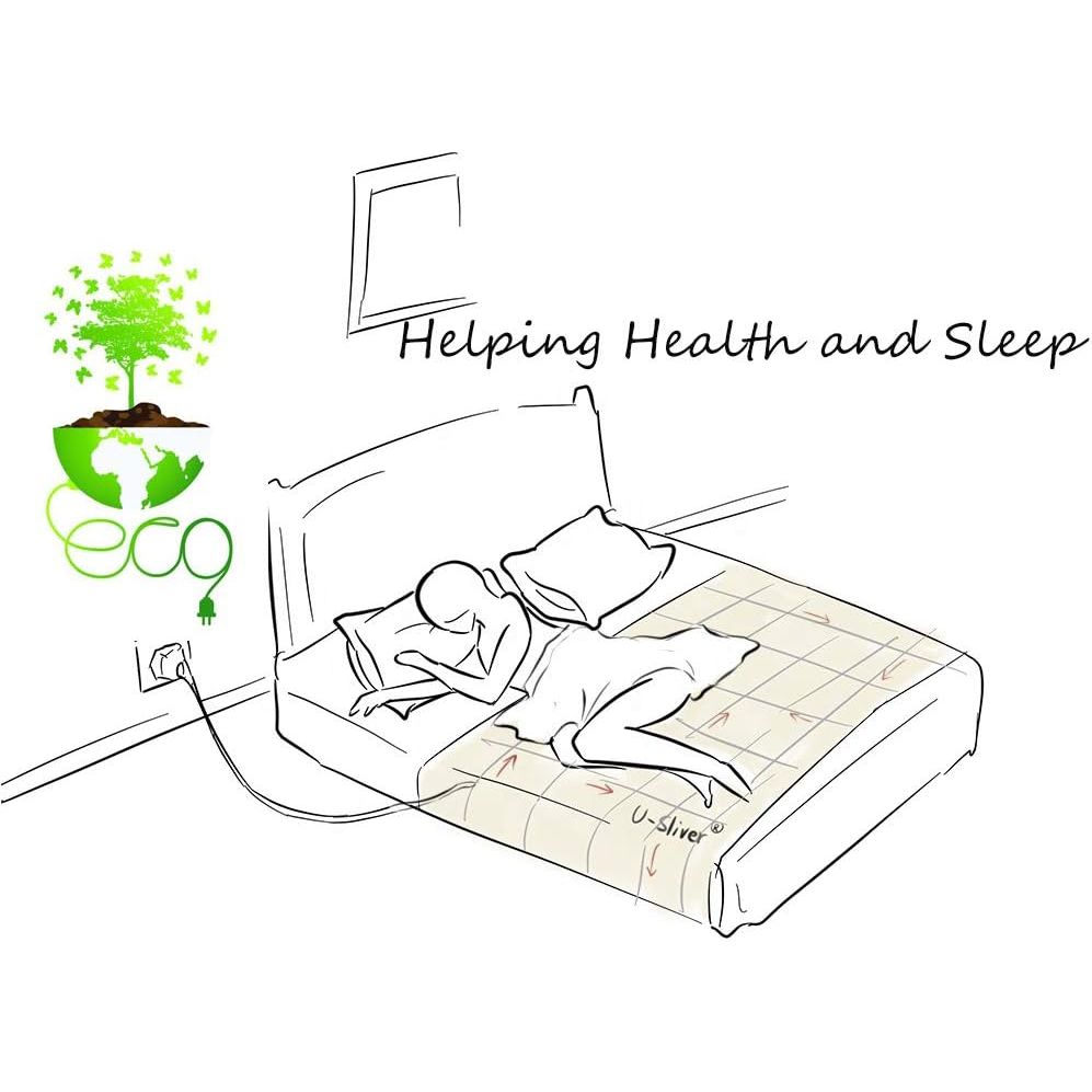 Buy now Grounding Sheet with 15ft Cord, Premium Cotton & Pure Silver Fiber Blend for Enhanced Sleep, Eco-Friendly Fabric (Crib Size, 52x27 Inches) – Promotes Wellness & Relaxation at indiglob india