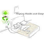 Buy now Grounding Sheet with 15ft Cord, Premium Cotton & Pure Silver Fiber Blend for Enhanced Sleep, Eco-Friendly Fabric (Crib Size, 52x27 Inches) – Promotes Wellness & Relaxation at indiglob india