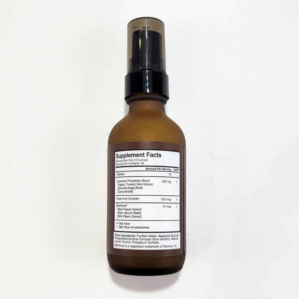 Terra Health Essentials Liposomal Curcumin Liquid Supplement, 2 fl oz