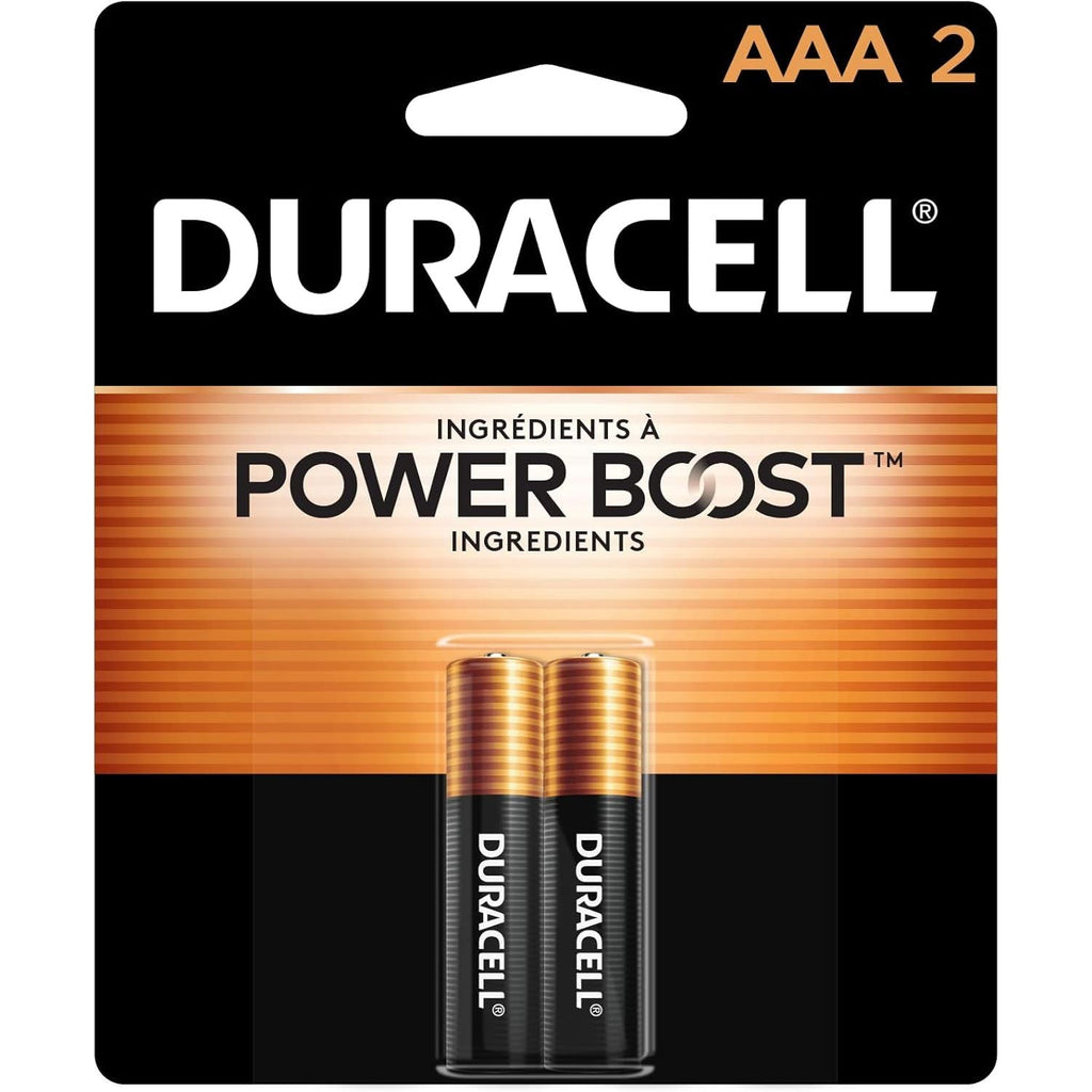 Buy now Duracell Coppertop AAA Batteries with Power Boost Ingredients, 2 Count Pack Triple A Battery with Long-lasting Power, Alkaline AAA Battery for Household and Office Devices 2 Count (Pack of 1) at indiglob india