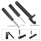 LUSOFAE Tool Kit for Glocks Front Sight Remove,Magazine Disassembly, Pin Punch Tools for G19 19x 17 26 27 43 43x Accessories