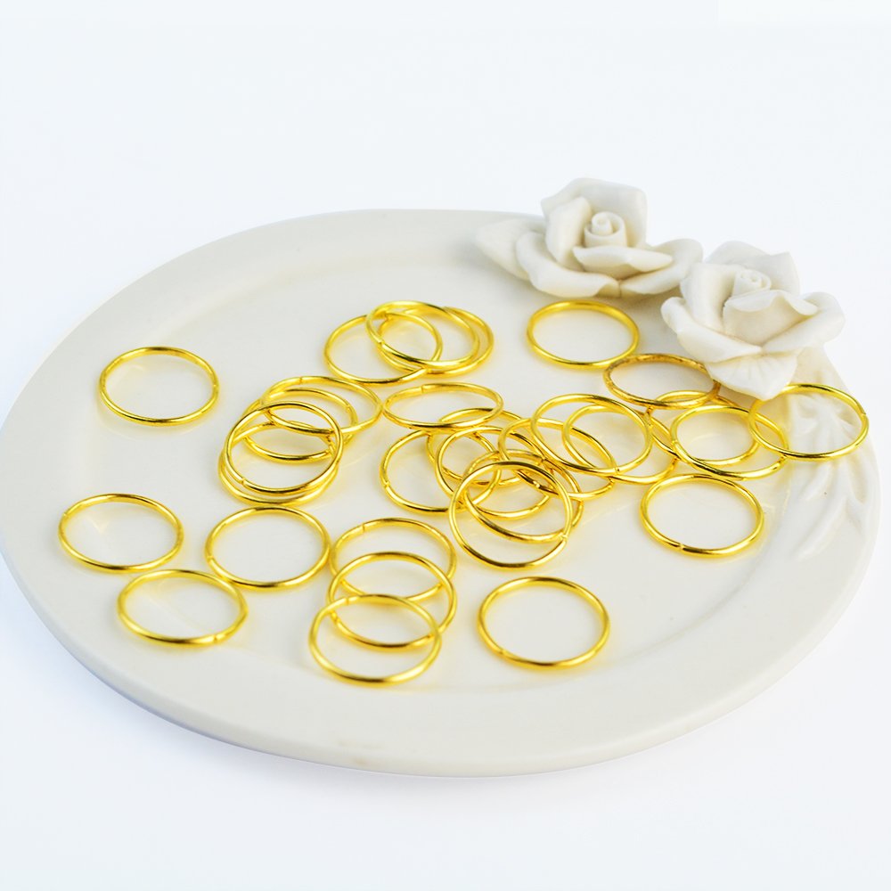 Buy now Nydotd 180 Pieces Hair Rings, Braid Rings, Loop Clips, and Hoops - 3 Colors, 2 Sizes, Women's Fashion Hip-Hop DIY Hair Clip Accessories for Dreadlocks at indiglob india