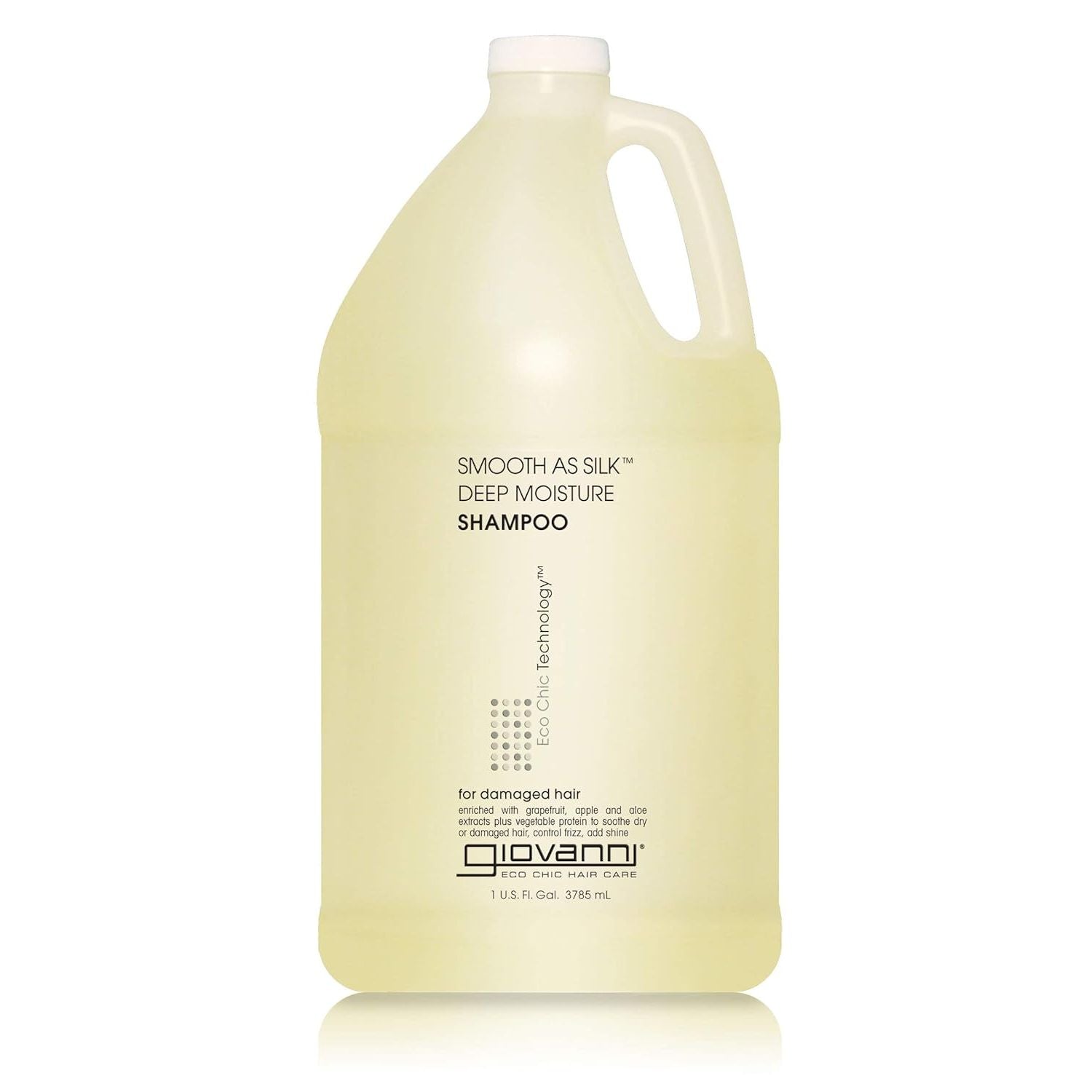 Buy now GIOVANNI Eco Chic Smooth as Silk Deep Moisture Shampoo - Apple + Aloe Extracts, Calms Frizz, Detangles, Wash & Go, Lauryl & Laureth Sulfate Free, Paraben Free, Color Safe - 8.5 oz 128 Fl Oz (Pack of 1) at indiglob india