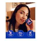 NuStrips™ Fast-Dissolving Sleep Strips with 5mg Melatonin, Valerian Root, L-Theanine & Vitamin B6 – Blueberry Flavor - Natural Sleep Aid, Vegan, Non-GMO, Gluten Free – Fall Asleep Fast (3 Strips)