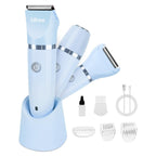Ufree 3-in-1 Bikini Trimmer Electric Razors for Women, Gifts for Women | Ceramic Blade, IPX7 Waterproof, Lady Shaver, Travel Lock, for Face, Legs, Pubic Hair, Underarms, Body Hair Trimmer, Purple