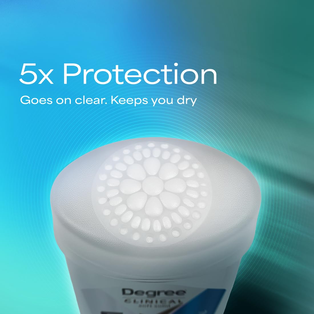 Degree Clinical Antiperspirant Deodorant Soft Solid, Shower Clean, 1.7 oz | For stress sweat, Helps keep you dry & confident, With 96H protection, soft solid
