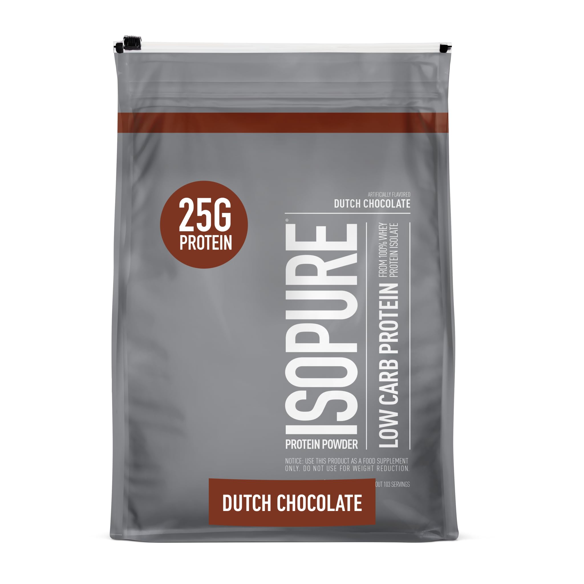 Buy now Isopure Zero Carb 100% Pure Whey Isolate Protein Powder, Lactose Free, Gluten Free, with Vitamins, Creamy Vanilla, 25g Protein Per Serving, 1 Lb, 15 Servings (Packaging May Vary) Dutch Chocolate 7.5 Pound (Pack of 1) at indiglob india