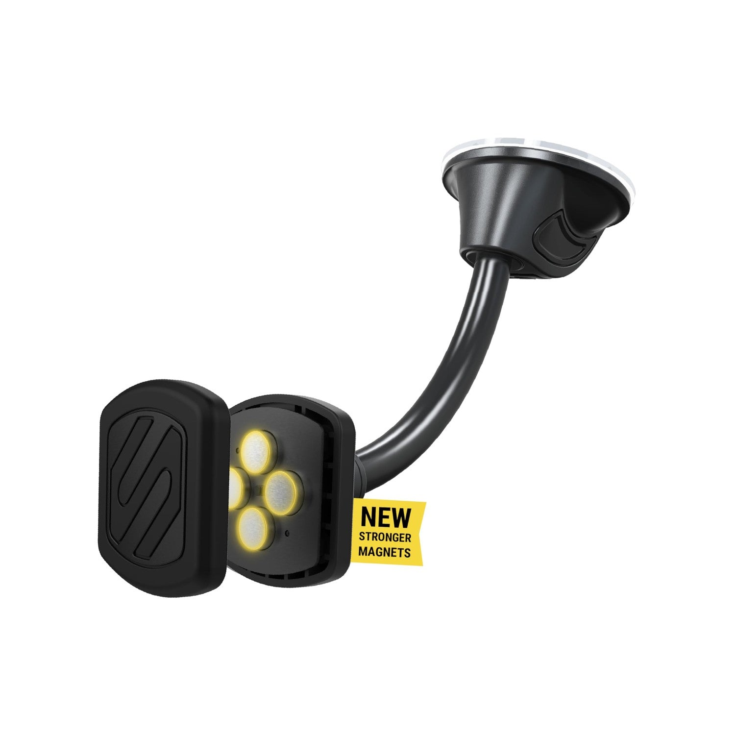 Buy now Scosche MAGDMB MagicMount Magnetic Phone Mount for Car, Dashboard Cell Phone Holder with 360Â° Adjustable Magnet Head, Universal Phone Stand for Car Compatible with iPhone, Samsung, and All Devices Extra Strength - Flex Window Dash 1 Pack at indiglob india
