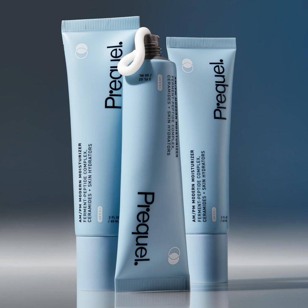 Prequel Skin Face Moisturizer Peptide Cream With Ceramides Glycerin Barrier | Face Moisturizer With Peptides, Ceramides And Glycerin For Sensitive Skin, Non Greasy Barrier Support Cream AM PM Hydration