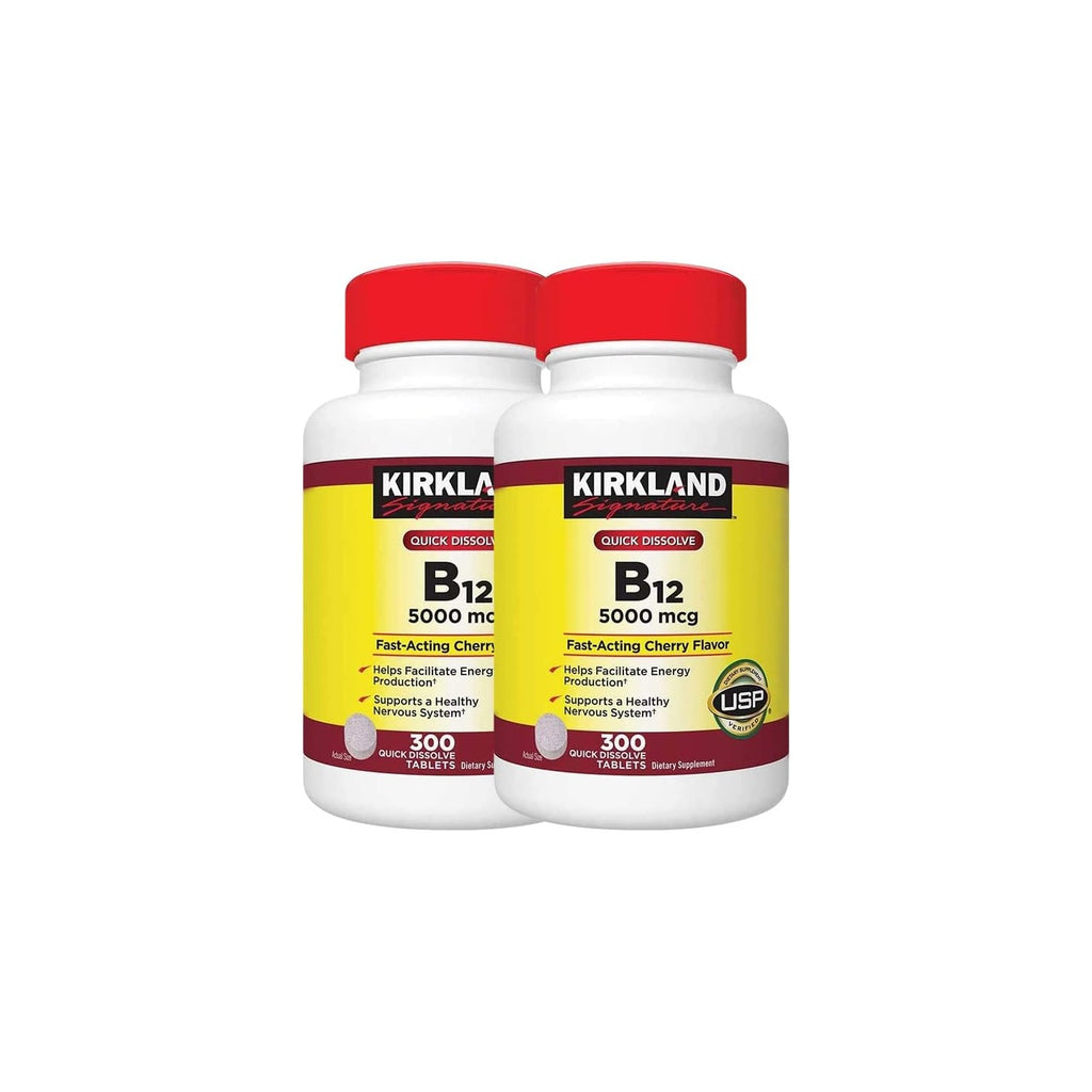 Buy now Kirkland Signature B-12 5000 mcg, 300 Tablets (2 Pack) at indiglob india