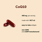 Micro Ingredients CoQ10 400 mg Per Serving, 240 Softgels | Made with Coconut MCT Oil | Coenzyme Q10 (Ubiquinone) | Non-GMO