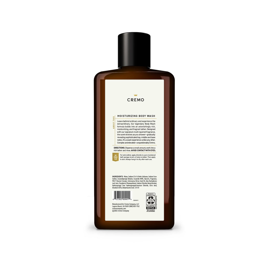 Buy now Cremo Body Wash Men, A Woodsy Scent with Notes of Lemon Peel, Cypress and Cedar, 16 Fl Oz at indiglob india