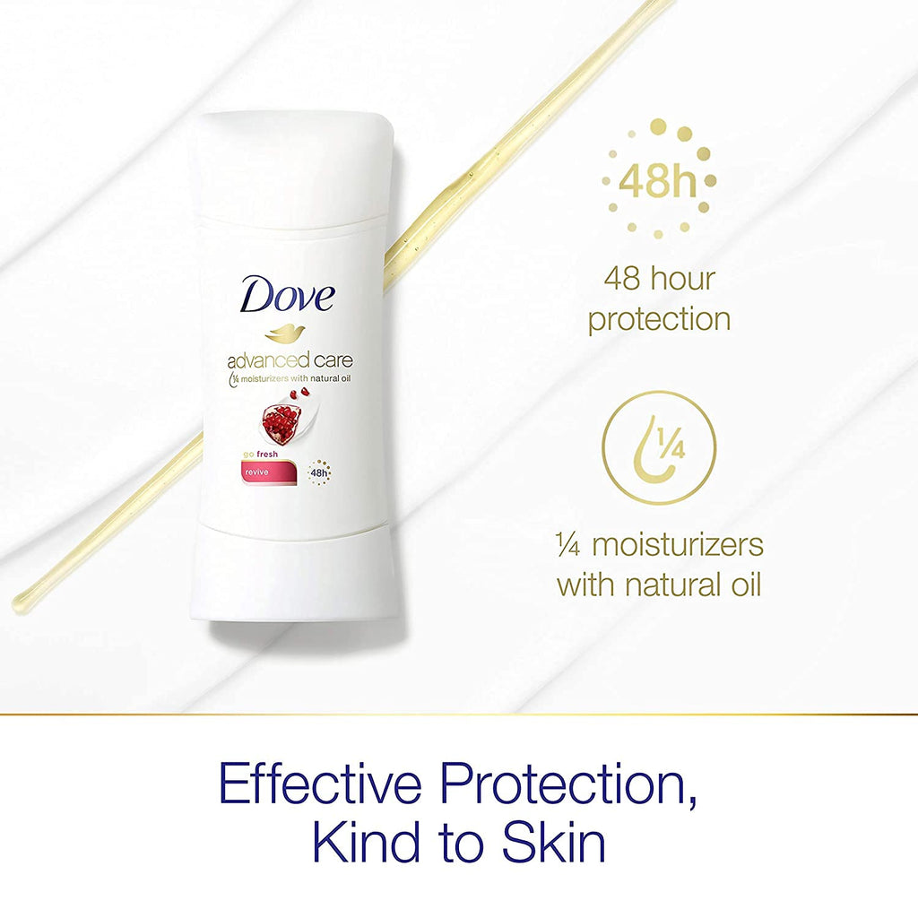 Buy now Dove Advanced Care Antiperspirant Deodorant, Revive, 2.6 Ounce (Pack of 2) at indiglob india