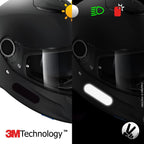 Buy now VFLUO - Kit 4 Retro Reflective Stripes Stickers for Mortorcyle Helmet - Stickers Approved to FR Dimension - High Visibility, 3M™ Technology - Discreet and design - Maximum Grip at indiglob india