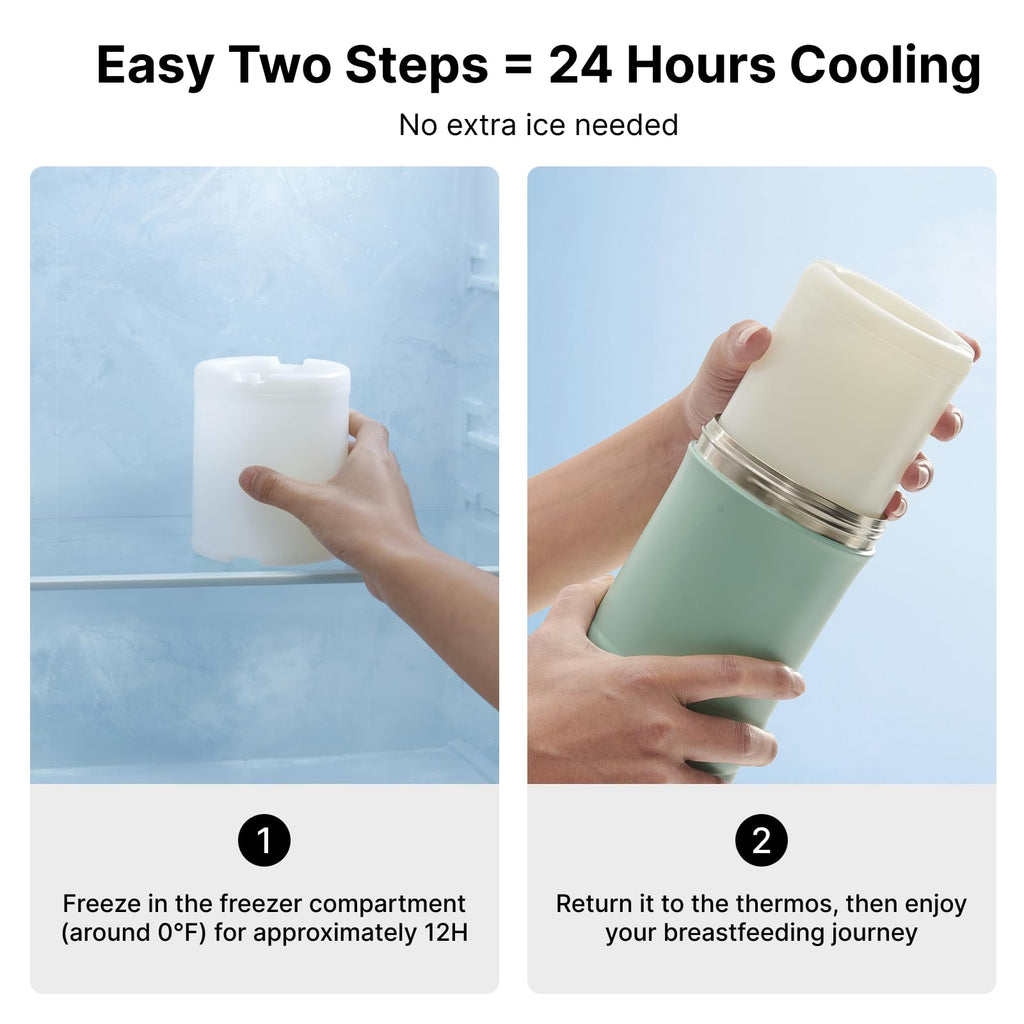 Momcozy Portable Bottle Warmer & Breastmilk Cooler Set On-the-Go Essentials