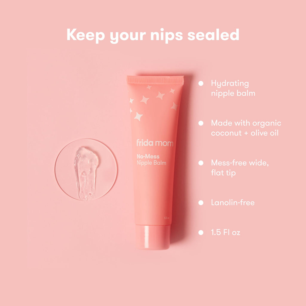 Frida Mom Nipple Cream and Saline Spray Set, Breastfeeding Essentials, 2pc