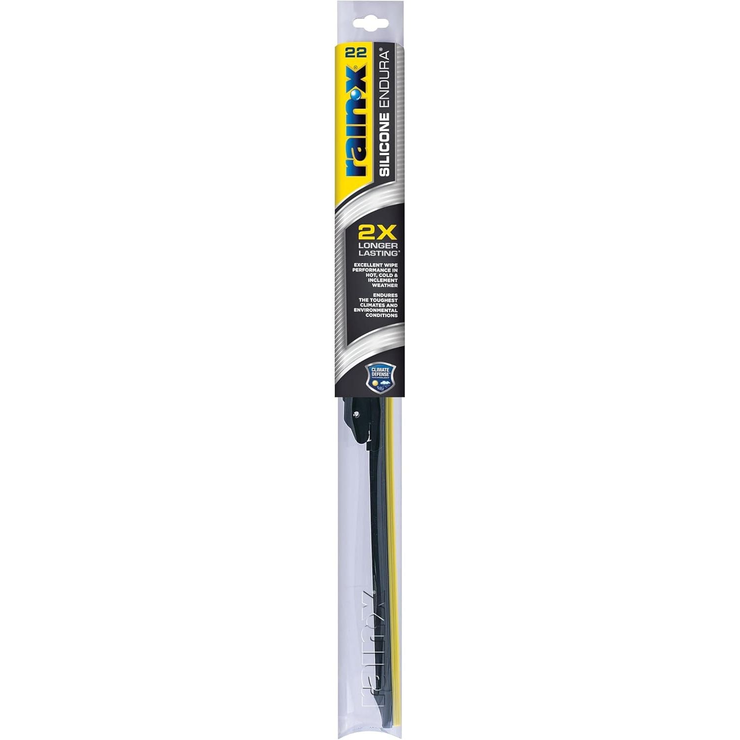 Buy now Rain-X 830122 Silicone Endura Wiper Blades, 22 Inch Windshield Wipers (Pack of 1), Automotive Replacement Windshield Wiper Blades With Two Times Longer-Lasting Resilient Silicone Rubber Squeegee at indiglob india