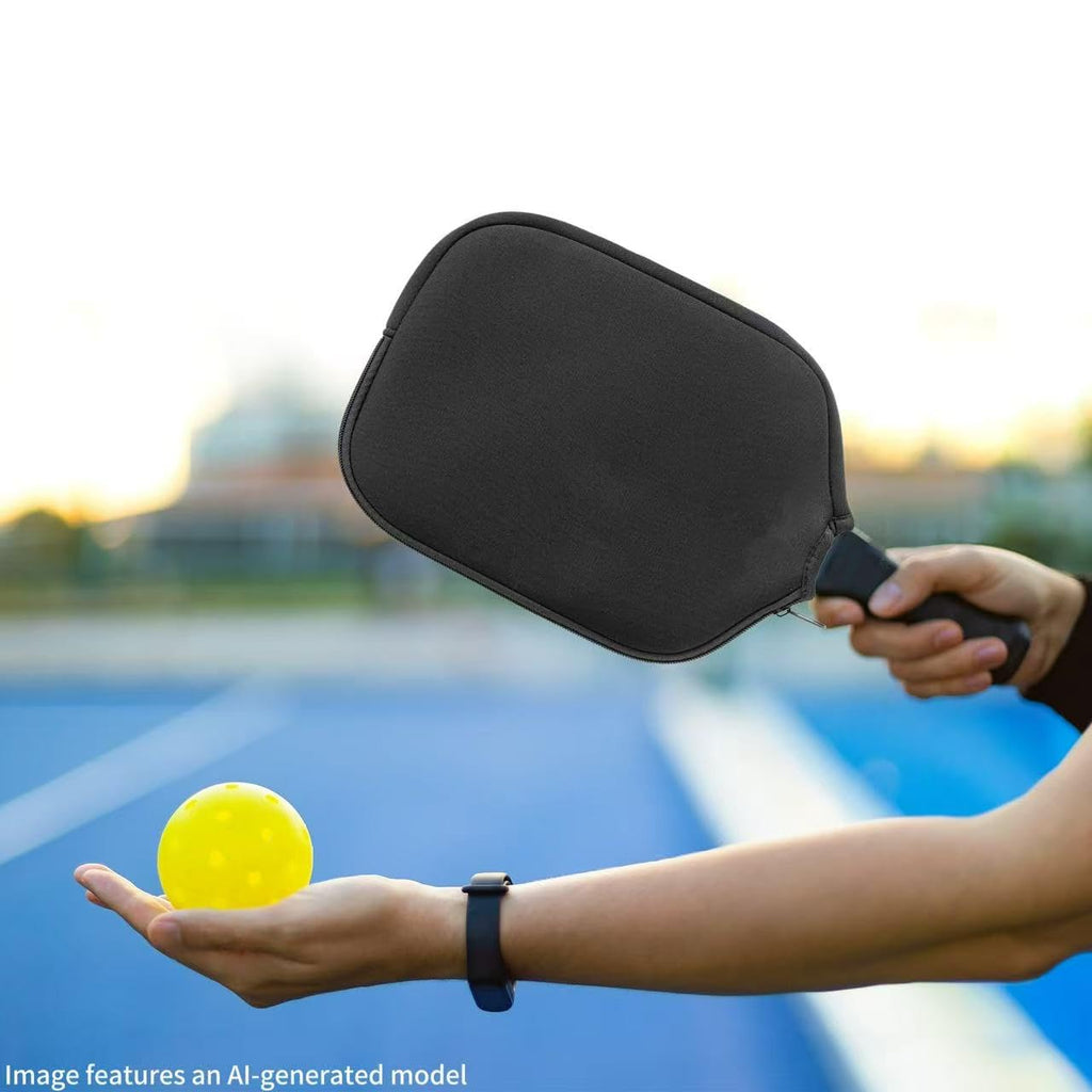 2 Pcs Pickleball Paddle Covers, Universal Case Size Racket Sleeve Paddle Storage Bag Compatible with Most USAPA Standard and Elongated Pickball Paddles