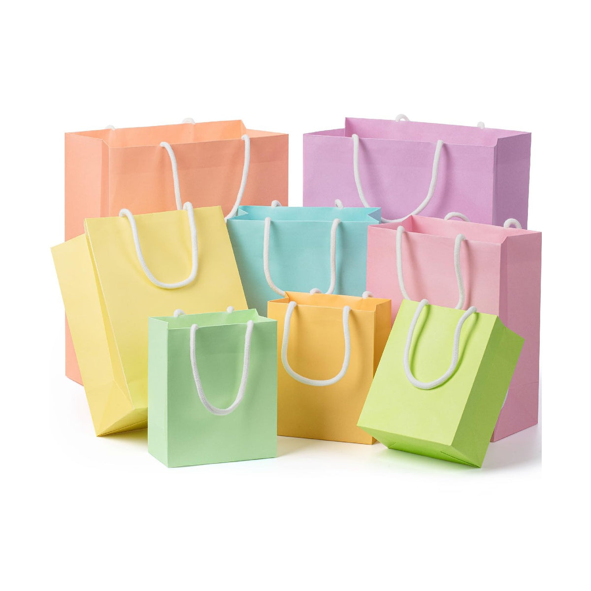 Mr. Pen- Paper Gift Bags with Handles, Assorted Sizes, 8 Pack