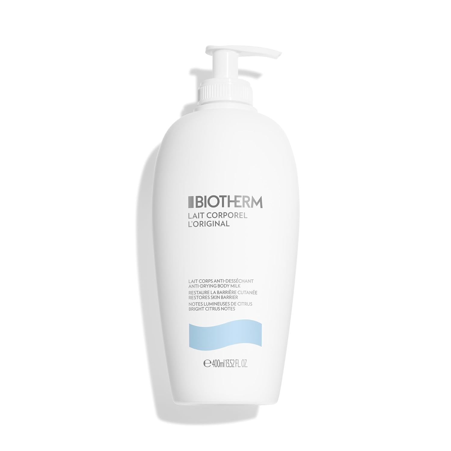 Buy now Biotherm Lait Corporel Anti-drying & Repairing Body Milk, For All Skin Types Contains A Blend Of Regenerating Biotech Plankton, Vitamin E, And Nourishing Lipids That Strengthen The Skin Barrier, 13.5 at indiglob india