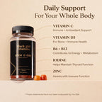 Black Girl Vitamins Once a Day - Womens Multivitamin Gummy - Vitamin A, B, C, E and Zinc. Multivitamin for Women, Immune Support. Vegan, Gluten-Free. Made in The USA (30 Day Supply, Strawberry)