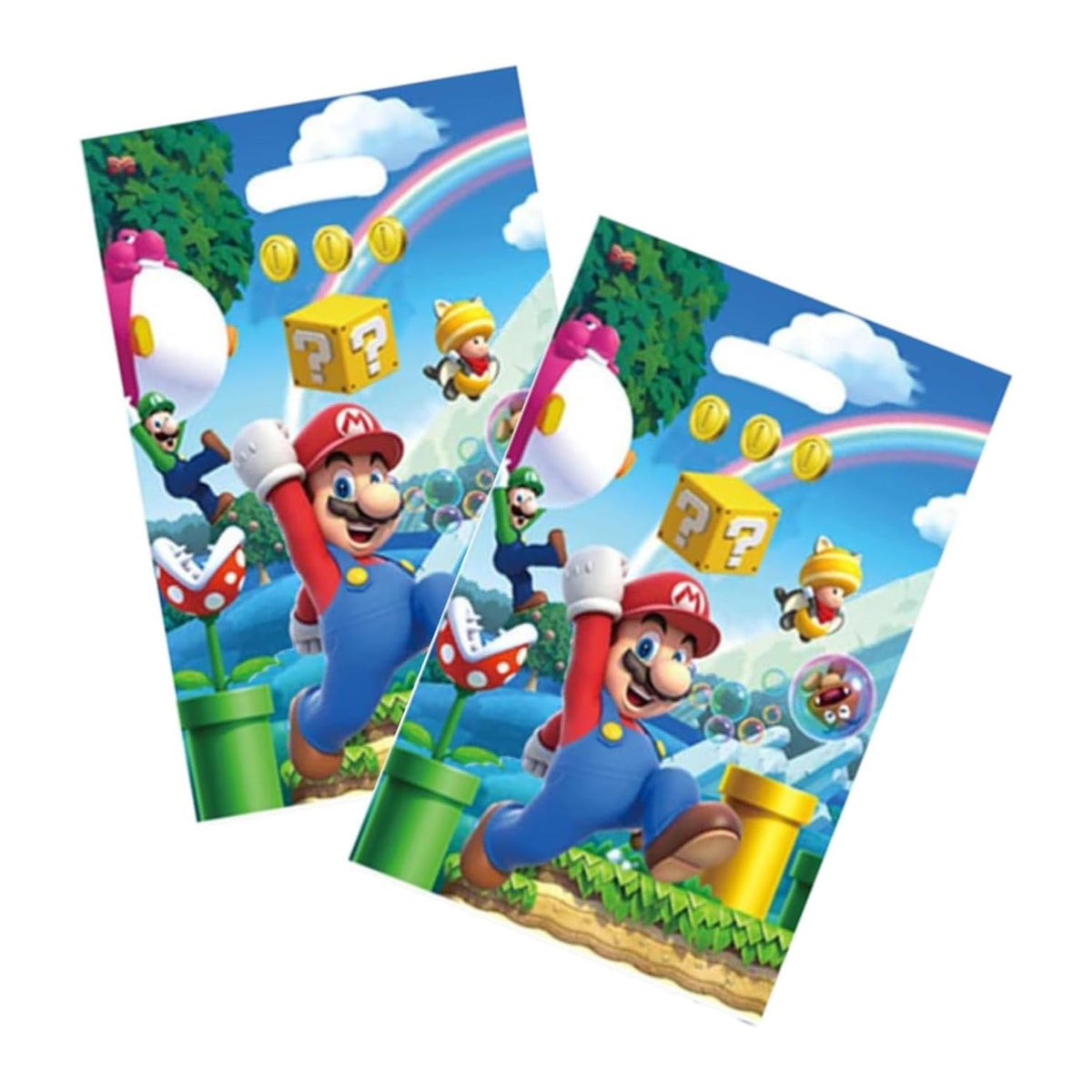 30 PCS Mario Themed Party Gift Bags, Party Supplies for Kids, Cute Mario Game Themed Party, Birthday Decoration Gift Bags Suitable for Girls or Boys