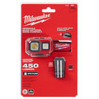Milwaukee 2104 Spot Flood 450 Lumens Adjustable Hard Hat Headlamp Light