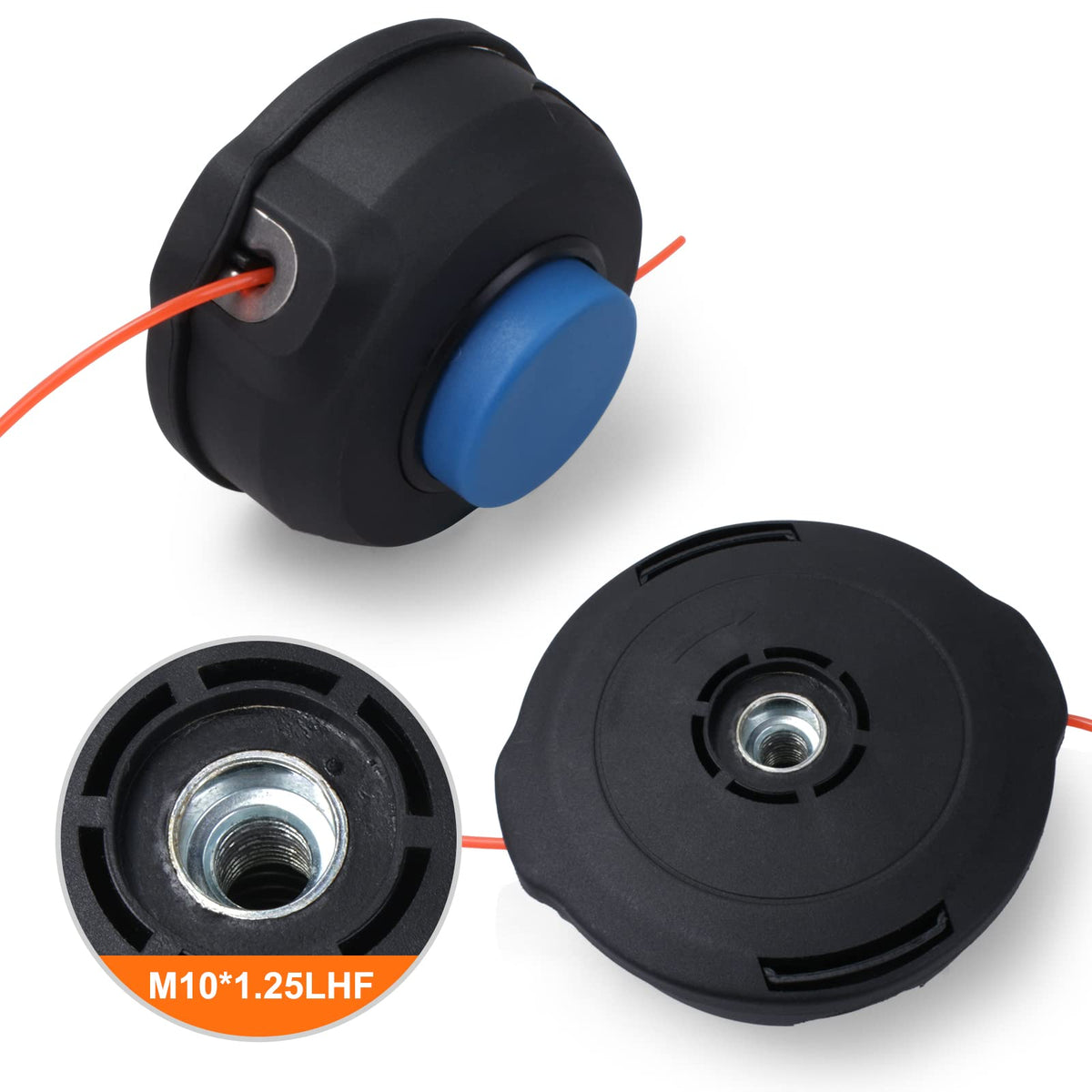 2 Pack 128LD Trimmer Head T25 for Husquvarna Weed Eater 223L 322L 125L 128L 128LD 128R 128RJ 122L 125C 223R 322C 323C 325C 325CX WeedEater Parts 966674401 Jonsered Brushcutter BC2128