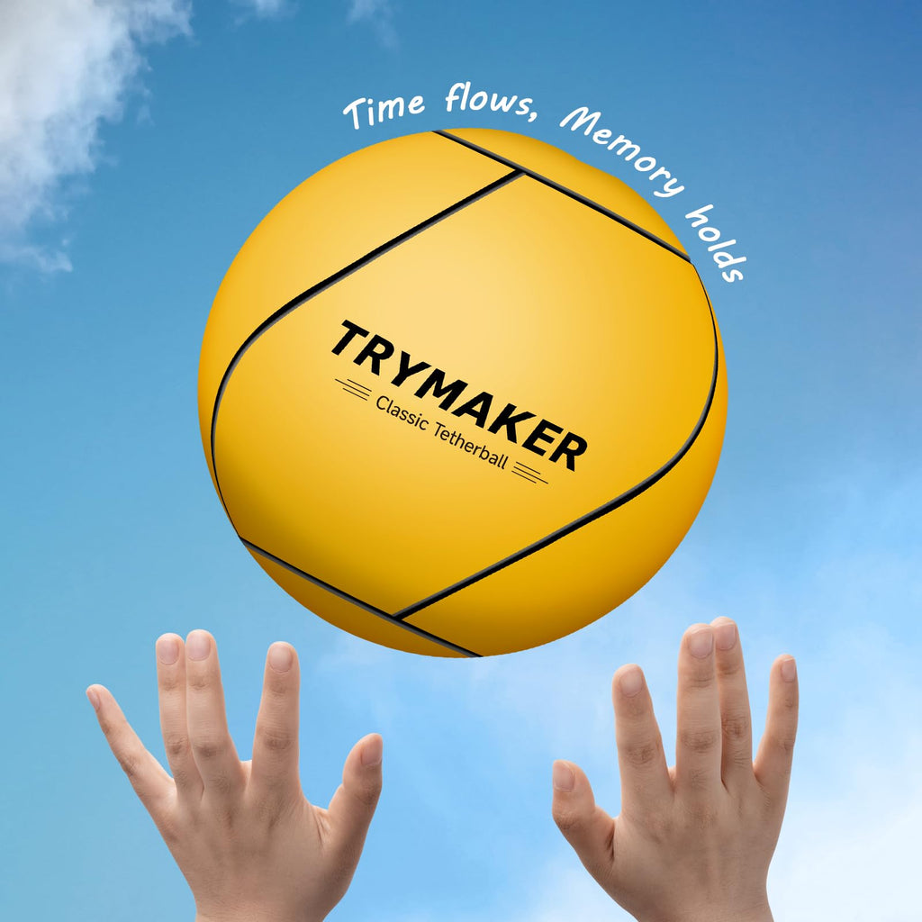 Trymaker Tetherball Ball and Rope, Tether Balls and Rope Set Replacement