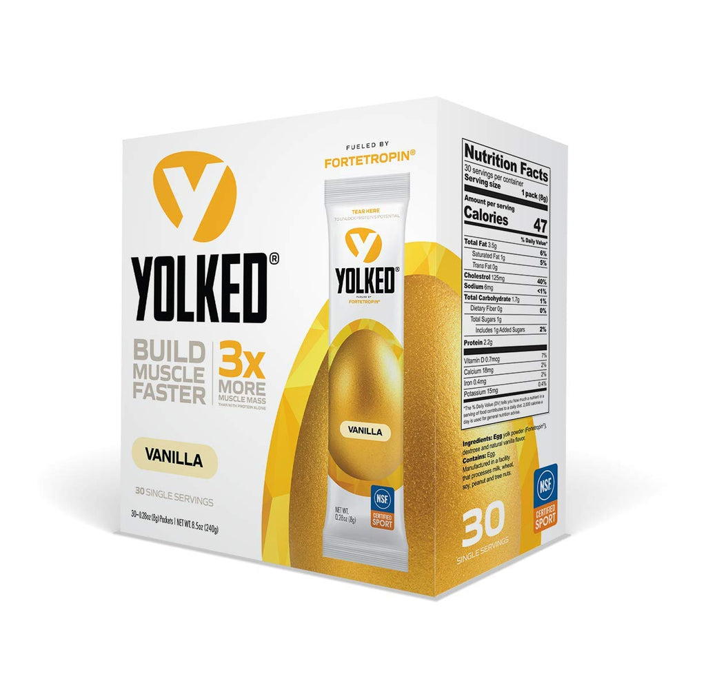 YOLKED Muscle Building Supplement Powder - NSF Certified - 30 Servings