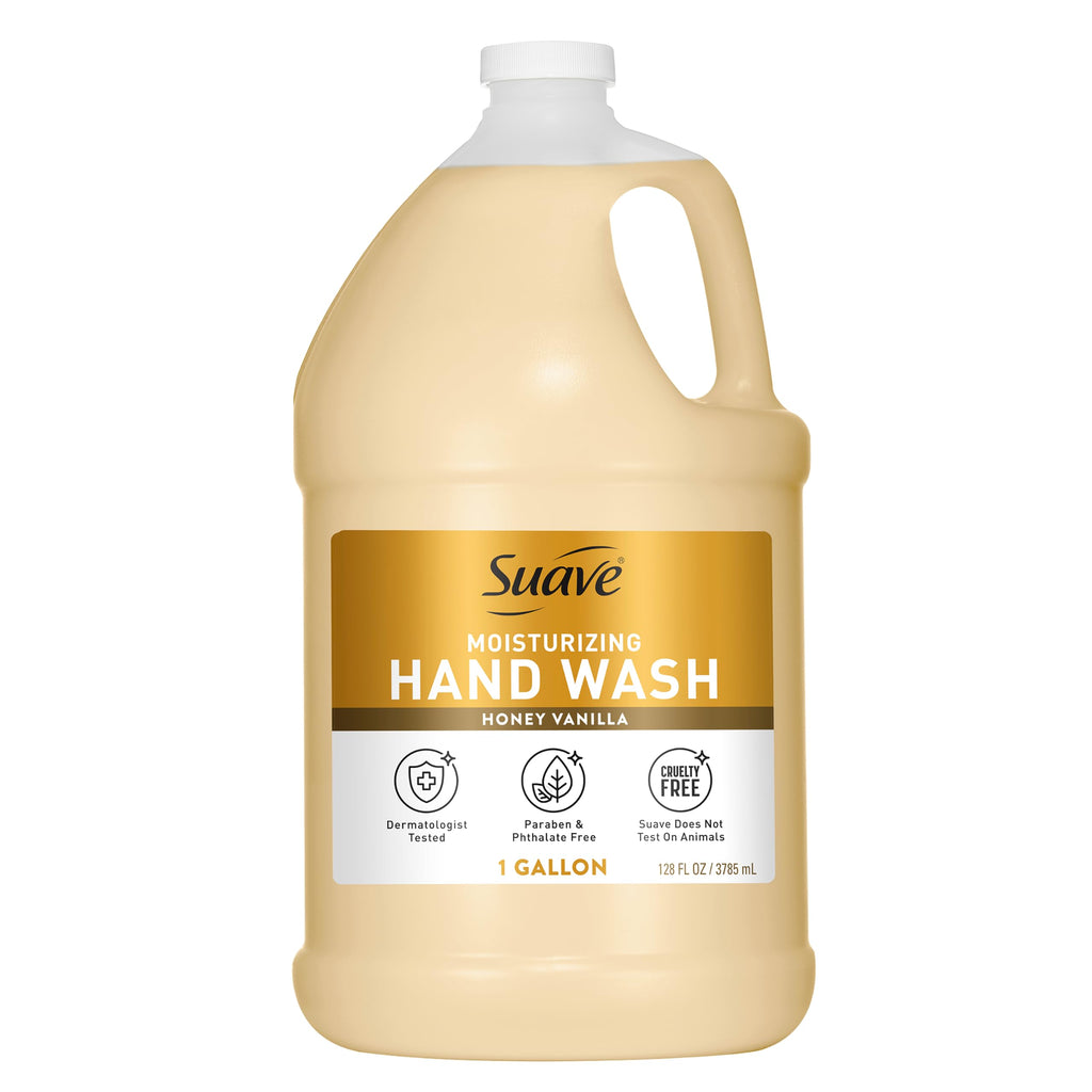Suave Moisturizing Bulk Hand Wash Soap, Honey & Vanilla, 1 Gallon