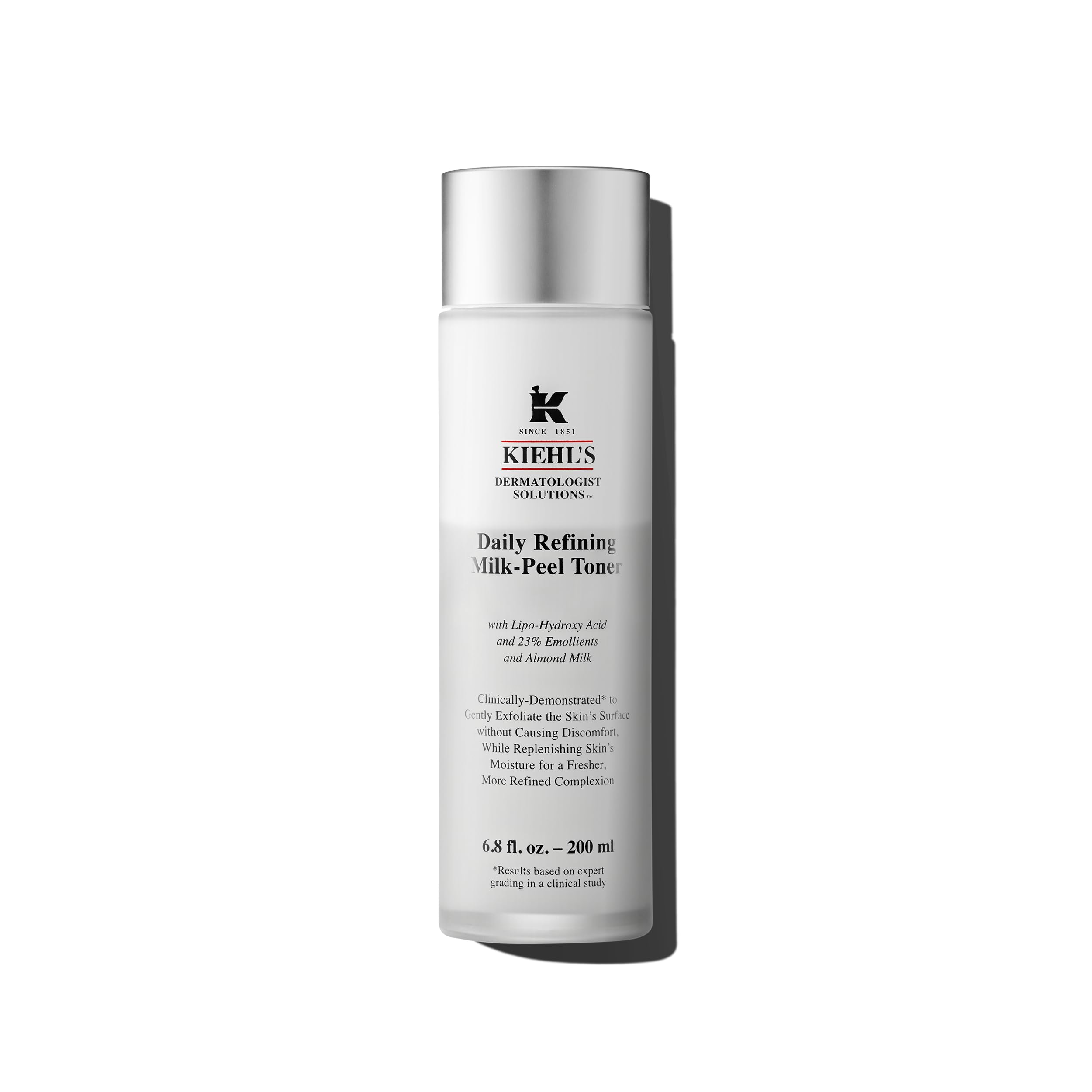 Buy now Kiehl's Daily Refining Milk-Peel Toner, Gentle Exfoliating Facial Toner, Refines Skin Texture, Brightens & Softens Skin, Restores Moisture, with Lipo-Hydroxy Acid & Almond Milk - 6.8 fl oz at indiglob india