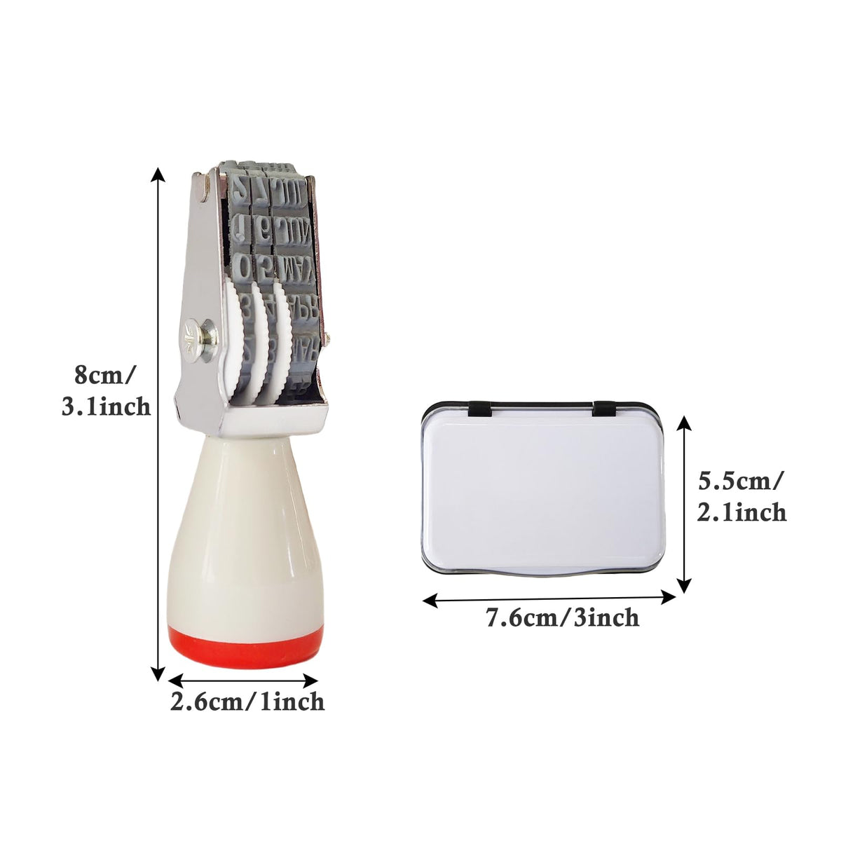 Egg Date Stamp Kit with Ink Pad, Month and Day Stamper for Farm Fresh Eggs Chicken Duck Turkey Goose Poultry Eggs