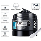 JVR Peel Off Face Mask, Charcoal Peel Off Black Mask, Facial Mask for Surface Cleansing For Men & Women, All Skin Types, 8.46 oz (240 g)