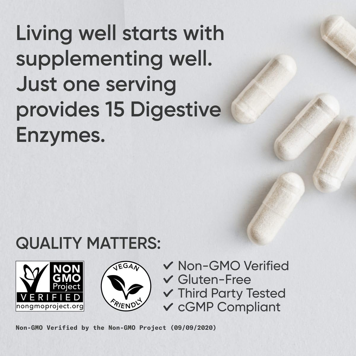 Sports Research® Digestive Enzymes w/Probiotics, 90 Veggie Caps | 15 Enzymes + Ginger to Help Ease Digestion of Dairy, Protein, Sugar & Carbs | Non-GMO, Vegan Friendly, 90 Servings