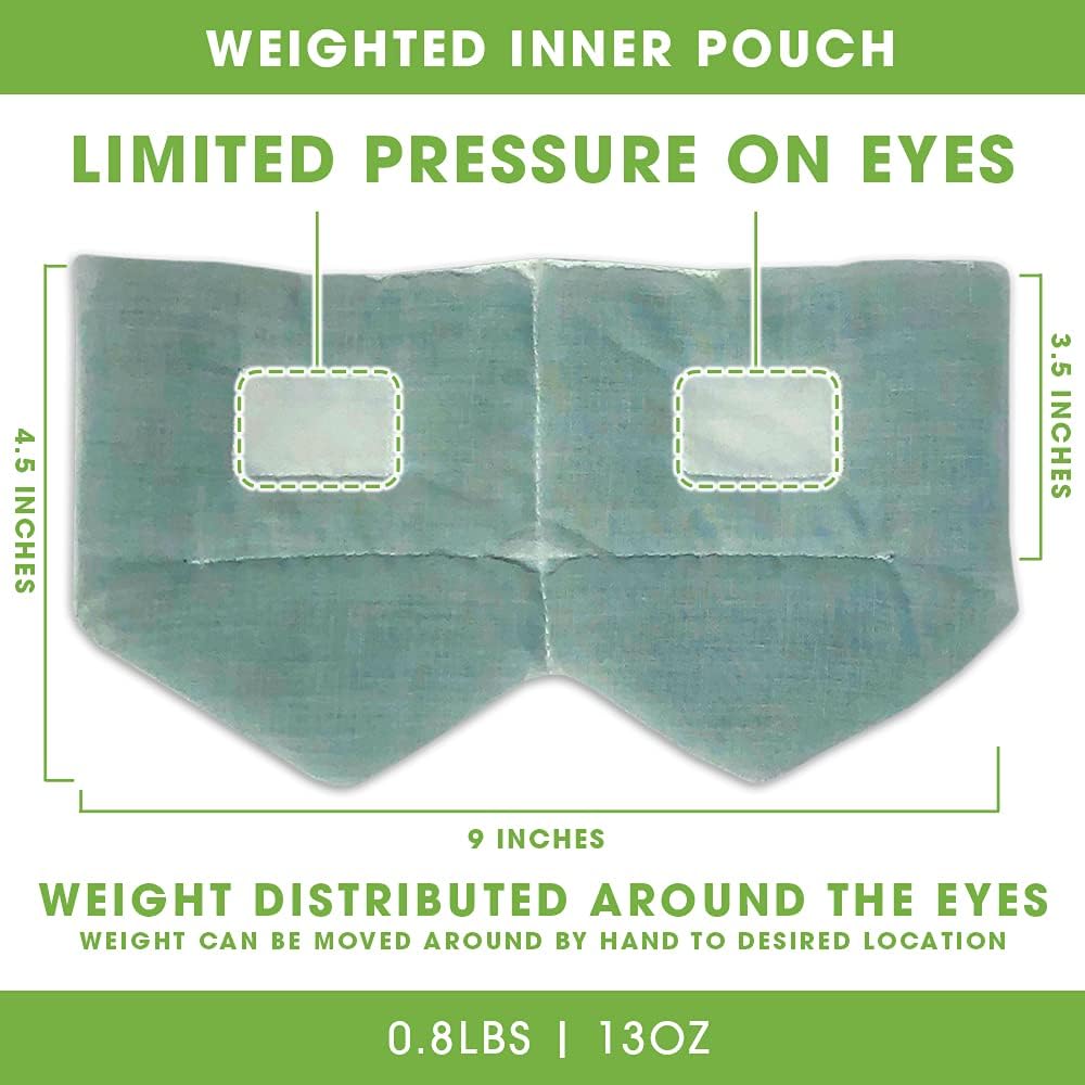 Buy now BARMY Weighted Sleep Mask for Women and Men (0.8lb/13oz) Weighted Eye Mask for Sleeping, Eye Cover Blocks Light Helps Relaxation and Night Sleep, Comfortable Blackout Sleeping Mask, Gray at indiglob india