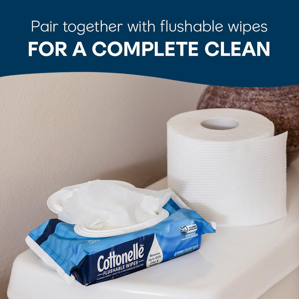 Cottonelle Ultra Clean Toilet Paper, 18 Mega Rolls = 72 Regular Rolls, Packaging May Vary