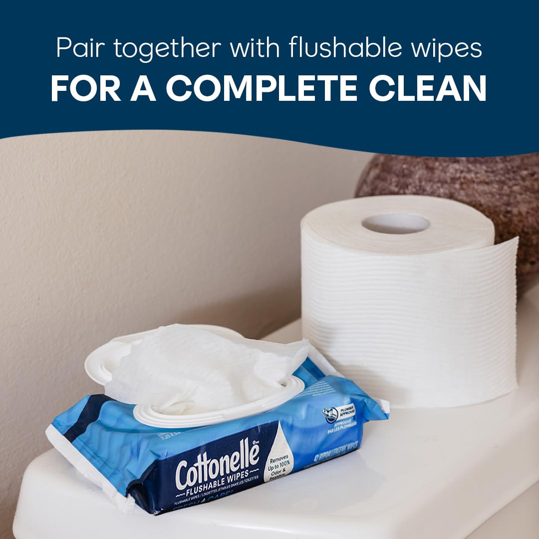Cottonelle Ultra Clean Toilet Paper, 18 Mega Rolls = 72 Regular Rolls, Packaging May Vary