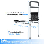 Bed Rails for Elderly Adults Safety with Bedside Support Legs