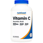 Nutricost Vitamin C 500mg, 240 Capsules, Vegetarian, Gluten Free & Non-GMO