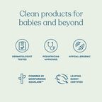 Pipette Daily Nourishing Shampoo and Conditioner Duo, Clean, Tear-Free Shampoo For Kids, Detangling Conditioner For Kids, Sulfate-Free, Paraben-Free, Silicone-Free, Hypoallergenic, Non-Toxic